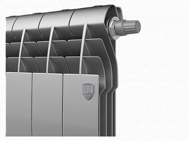 Радиатор с нижним подключением Royal Thermo BiLiner 350 /Silver Satin VR - 8 секций