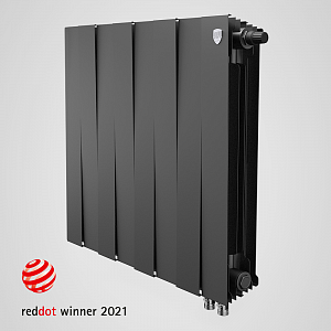 Радиатор с нижним подключением Royal Thermo PianoForte VD 500/Noir Sable -10 секц.