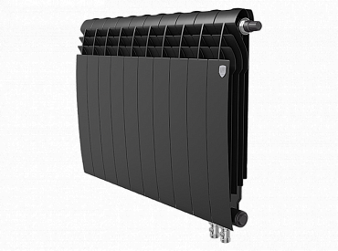 Радиатор с нижним подключением Royal Thermo BiLiner 500 /Noir Sable VR - 10 секций